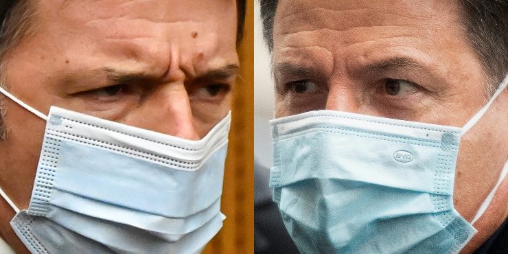 Renzi e Conte (Getty Images)