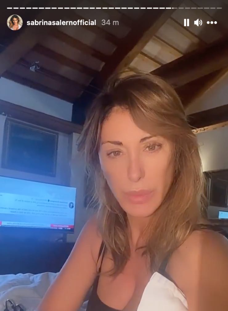 Sabrina Salerno spiega l'accaduto