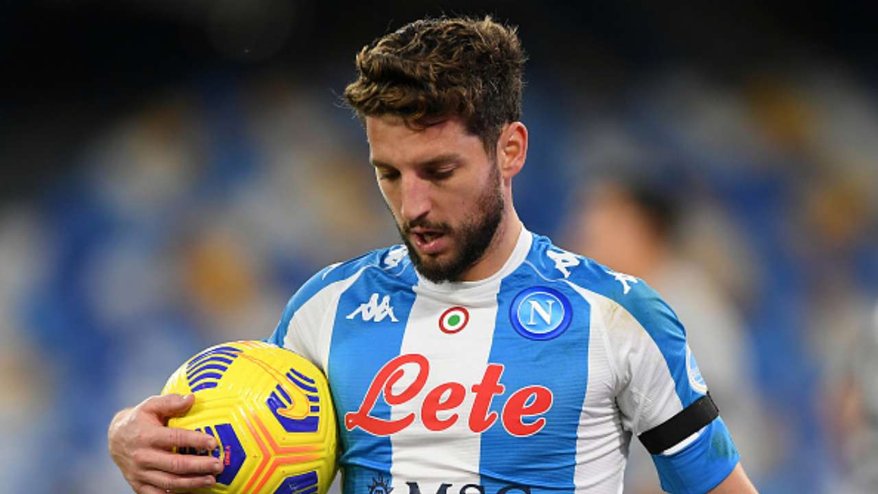 dries mertens infortunio caviglia sinistra belgio napoli