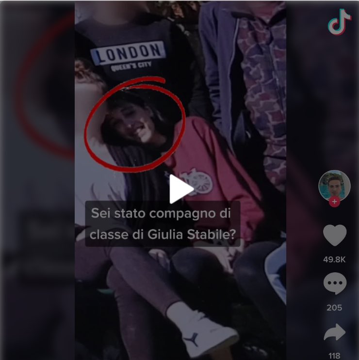 Riccardo, il video pubblicato dal compagno di classe di Giulia Stabile (T