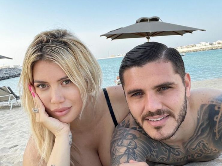 Wanda Nara Mauro Icardi lite ristorante