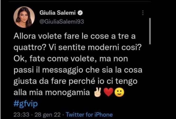 Giulia Salemi (Twitter)
