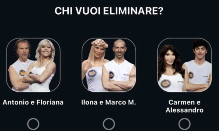 primo televoto Isola dei Famosi (1)