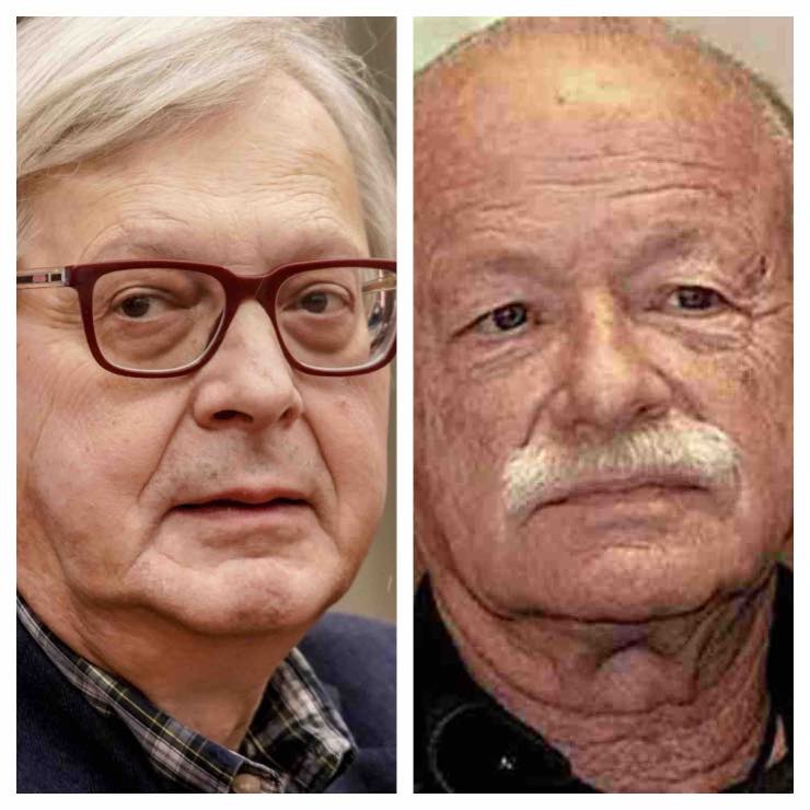 Vittorio Sgarbi e Gino Paoli al GF Vip-2