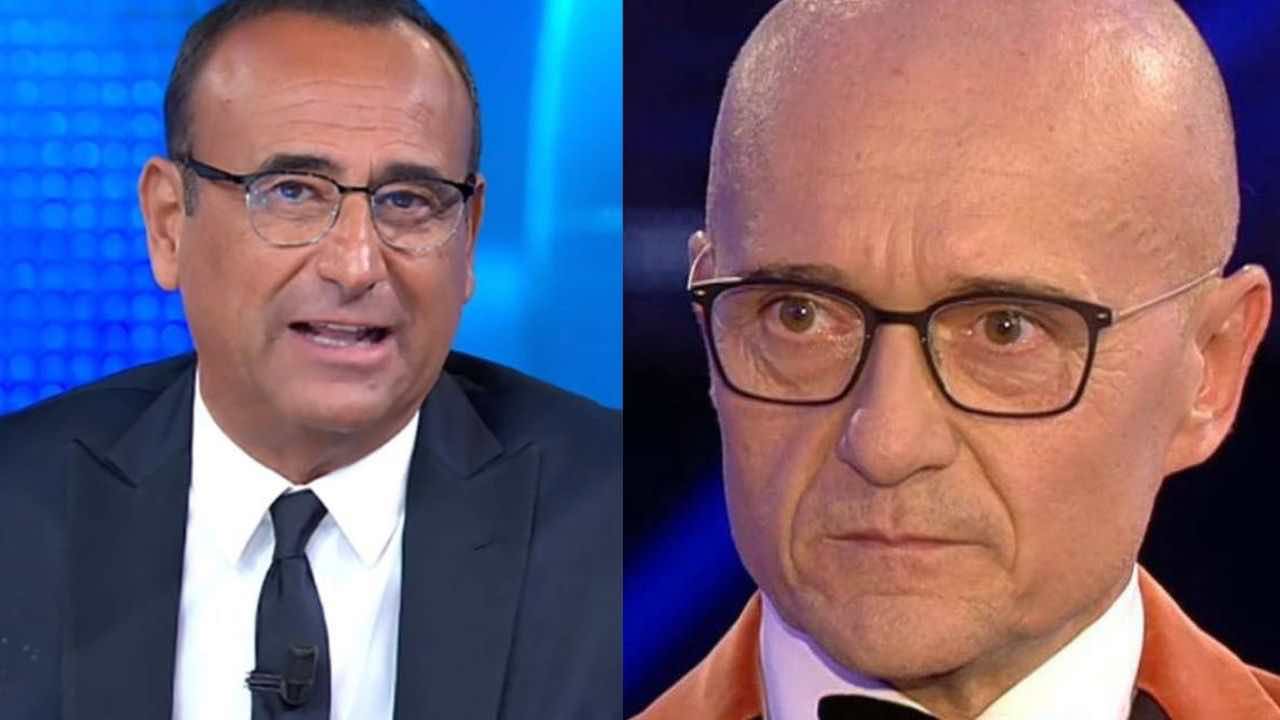 Carlo Conti e Alfonso Signorini