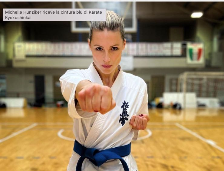 Michelle Hunziker Karate (Instagram)