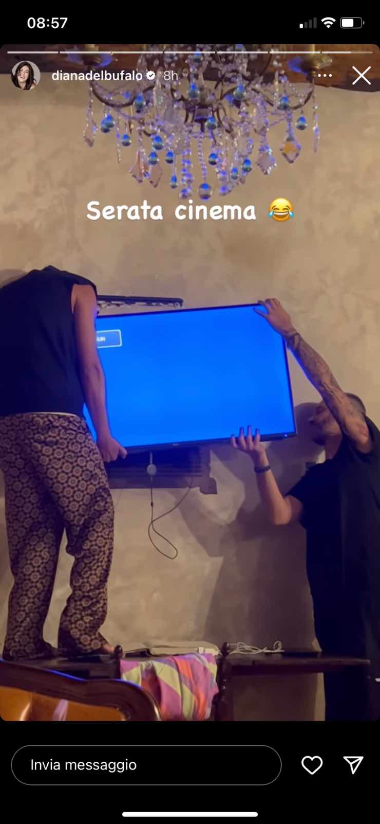 Diana Del Bufalo ed Edoardo Tavassi (Instagram)