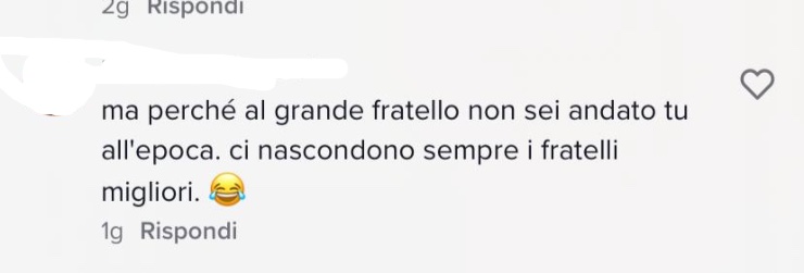 Commento Tik Tok