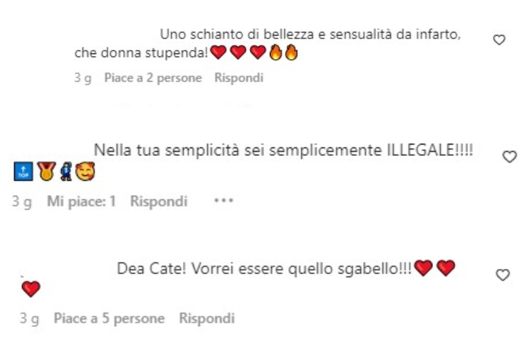 Caterina Balivo, commenti