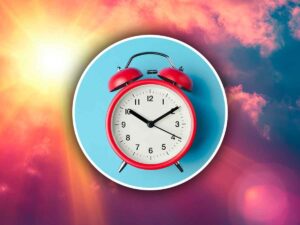 Orologio e clima caldo