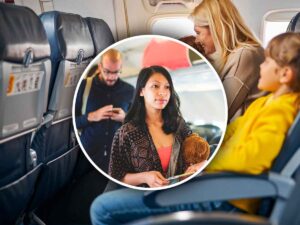 aereo e persone che parlano