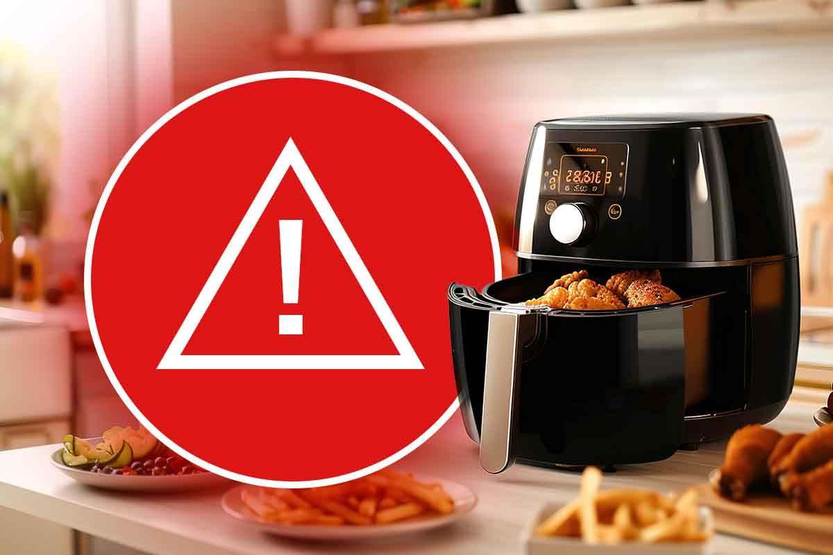Segnale di errore sulla friggitrice ad aria