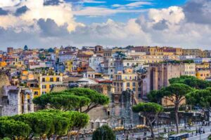 Vista della città di Roma