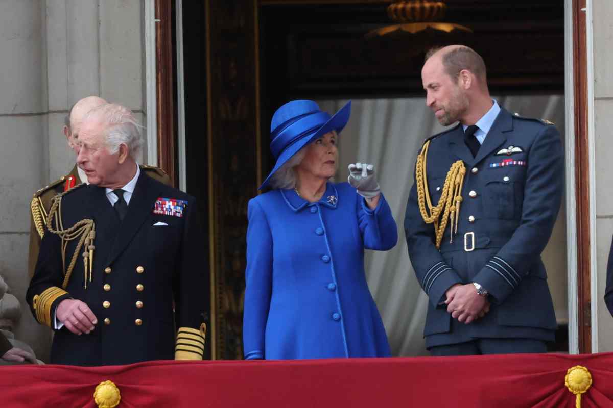 Carlo con Camilla e William