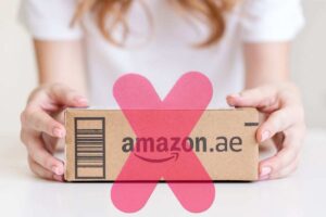 pacco amazon e una x rossa