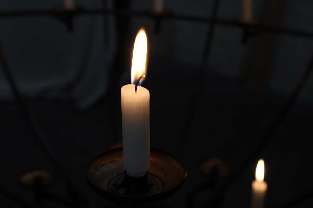candela per lutto