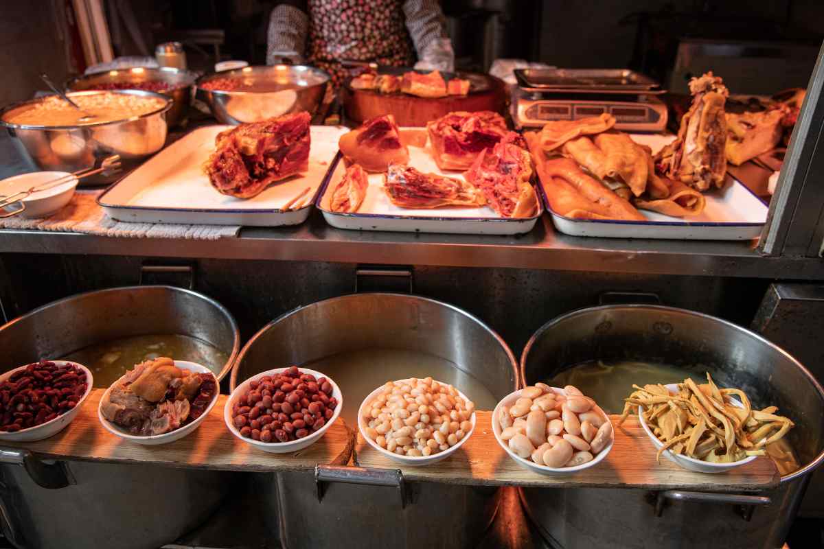 cibo in esposizione