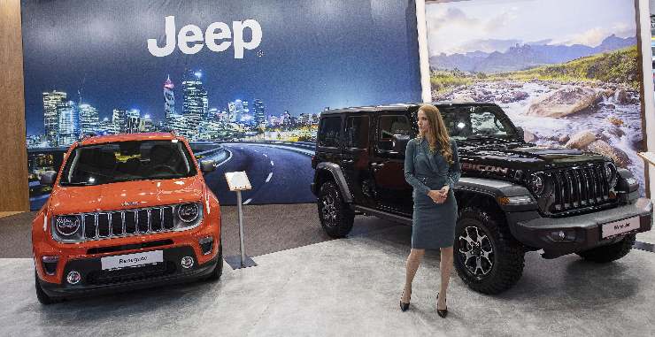jeep in esposizione