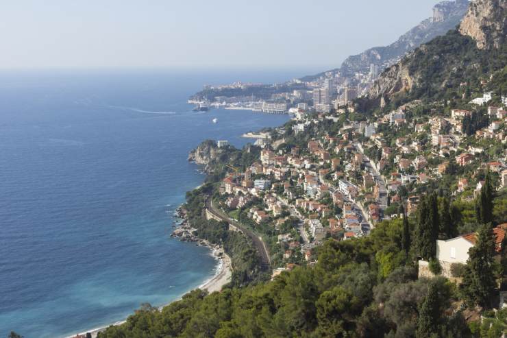 vista su principato di monaco