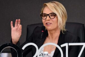 Maria De Filippi in conferenza stampa