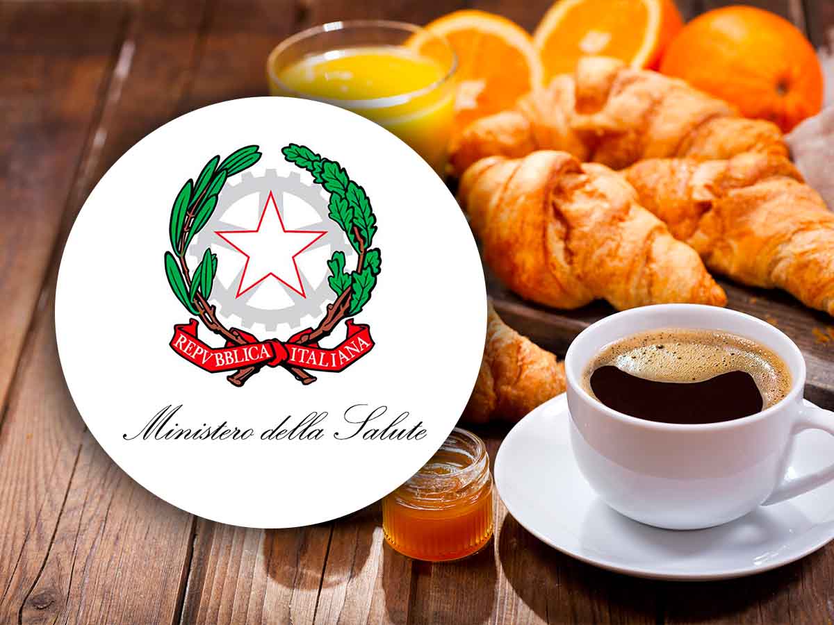 cornetti caffè e logo ministero